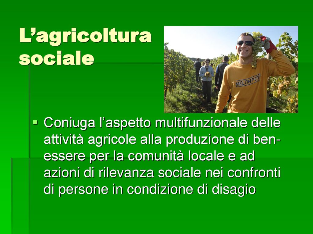 Lagricoltura Sociale Ppt Scaricare